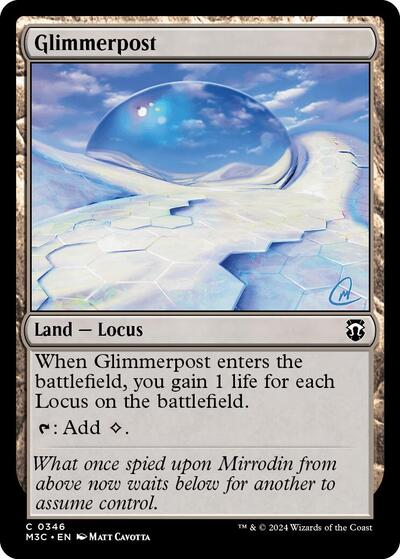 Glimmerpost (Commander: Modern Horizons 3) Light Play