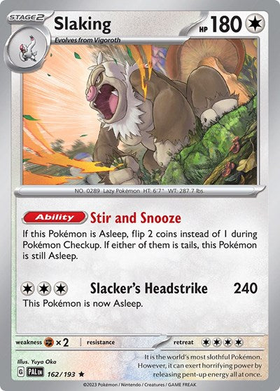 Slaking (SV02: Paldea Evolved) Light Play Holofoil