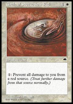 Circle of Protection: Red (Tempest) Heavy Play