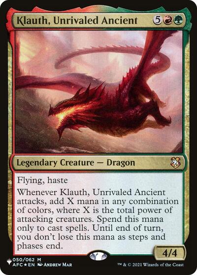 Klauth, Unrivaled Ancient (The List) Near Mint