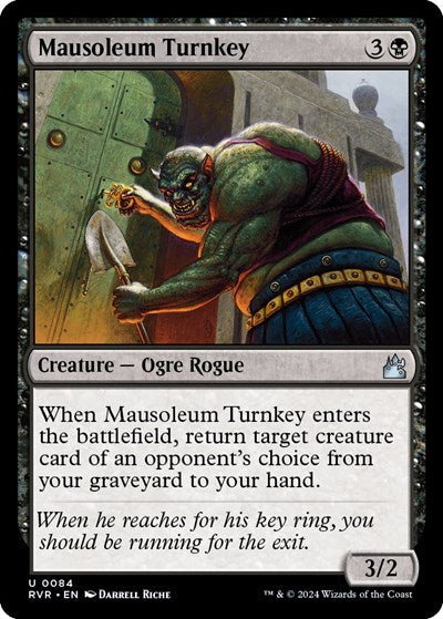 Mausoleum Turnkey (Ravnica Remastered) Light Play Foil