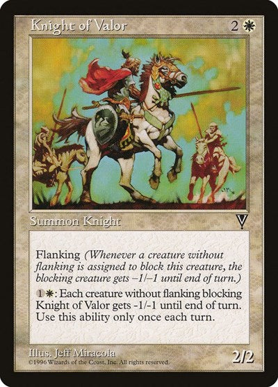 Knight of Valor (Visions) Light Play