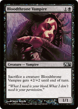 Bloodthrone Vampire (Magic 2013 Core Set) Light Play Foil