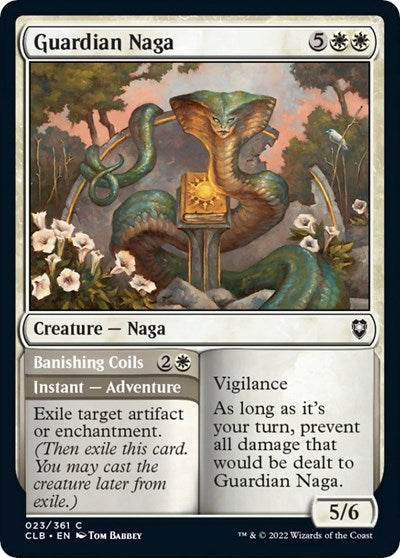 Guardian Naga (Commander Legends: Battle for Baldur's Gate) Light Play