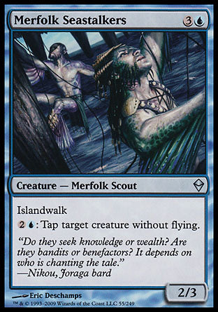 Merfolk Seastalkers (Zendikar) Medium Play