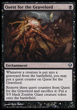 Quest for the Gravelord (Zendikar) Light Play