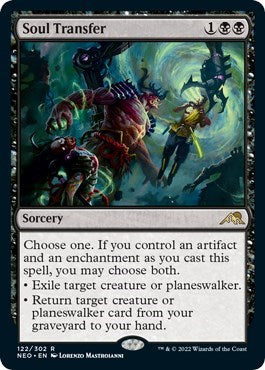 Soul Transfer (Kamigawa: Neon Dynasty) Light Play Foil