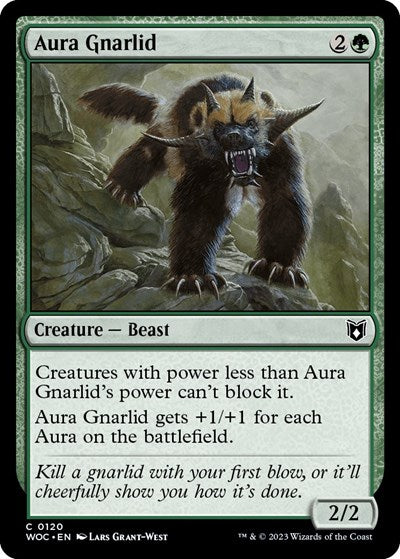 Aura Gnarlid (Commander: Wilds of Eldraine) Light Play