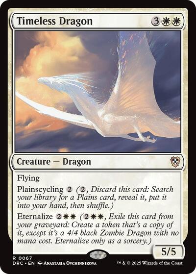 Timeless Dragon (Commander: Aetherdrift) Light Play