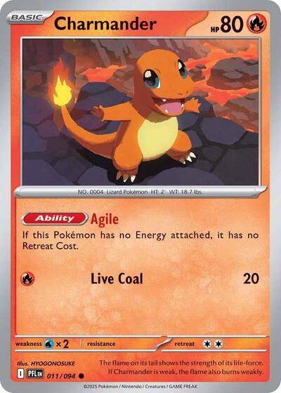 Charmander (ME02: Phantasmal Flames) Light Play