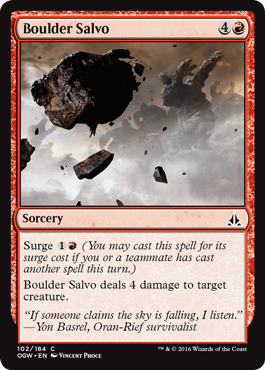 Boulder Salvo (Oath of the Gatewatch) Medium Play