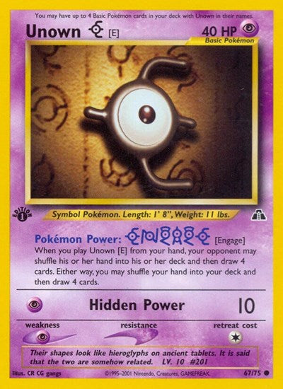 Unown (E) (Neo Discovery) Medium Play Unlimited