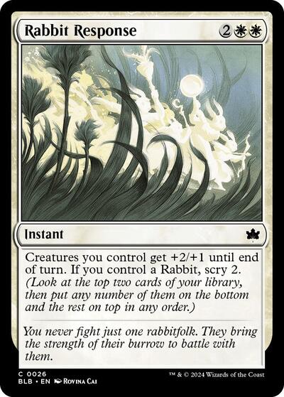 Rabbit Response (Bloomburrow) Light Play
