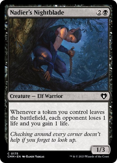 Nadier's Nightblade (Commander Masters) Light Play