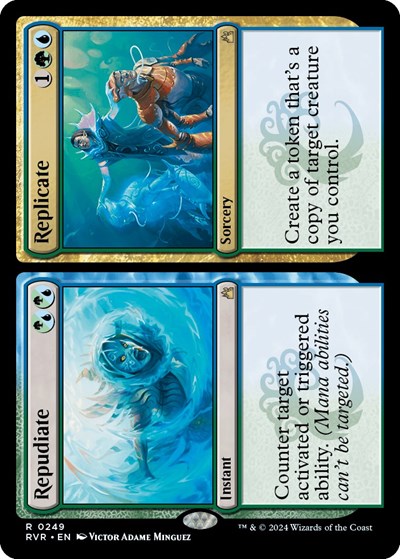 Repudiate / Replicate (Ravnica Remastered) Light Play