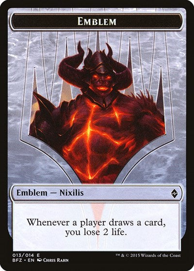 Emblem - Ob Nixilis Reignited (Battle for Zendikar) Light Play