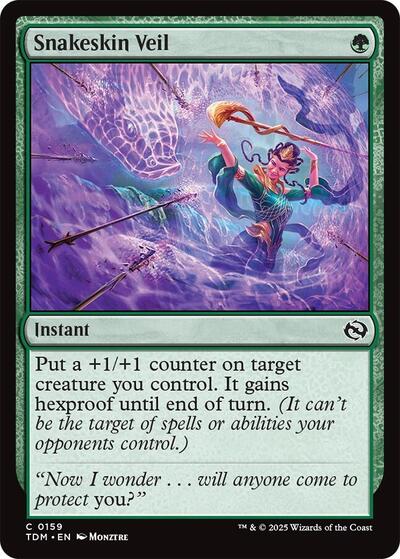 Snakeskin Veil (Tarkir: Dragonstorm) Light Play