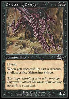 Skittering Skirge (Urza's Saga) Heavy Play