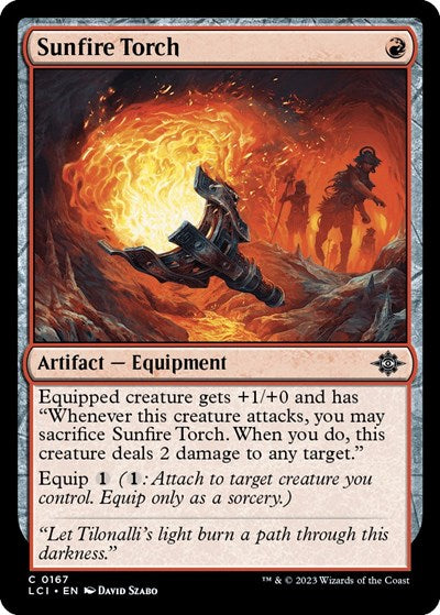 Sunfire Torch (The Lost Caverns of Ixalan) Light Play Foil