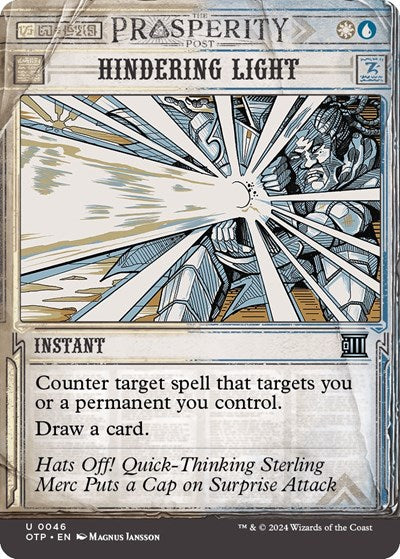 Hindering Light (Outlaws of Thunder Junction: Breaking News) Light Play Foil