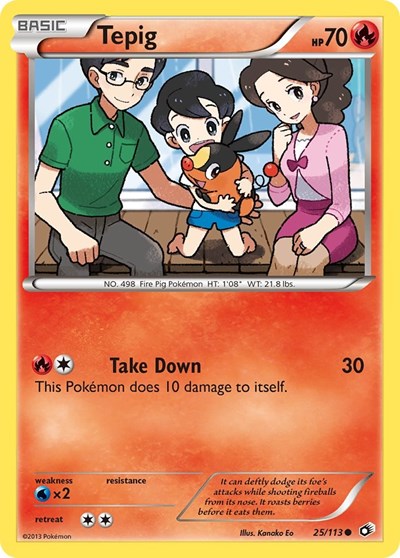 Tepig (Legendary Treasures) Medium Play