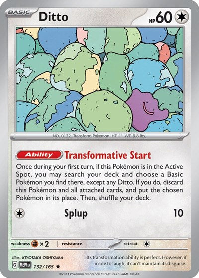 Ditto (Scarlet and Violet: 151) Light Play Reverse Holofoil
