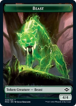 Beast Token (Modern Horizons 2) Light Play