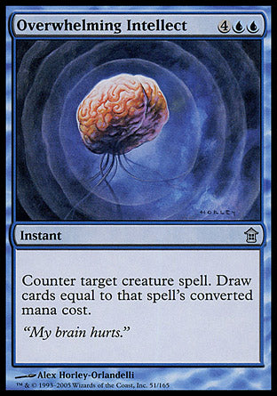 Overwhelming Intellect (Saviors of Kamigawa) Light Play