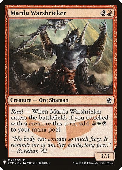 Mardu Warshrieker (Mystery Booster) Light Play