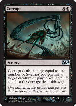 Corrupt (Magic 2014 Core Set) Light Play