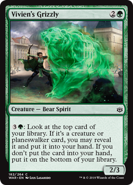 Vivien's Grizzly (War of the Spark) Light Play