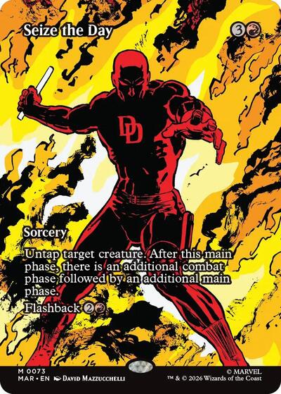 Seize the Day (Borderless) (Marvel Eternal-Legal) Light Play Foil