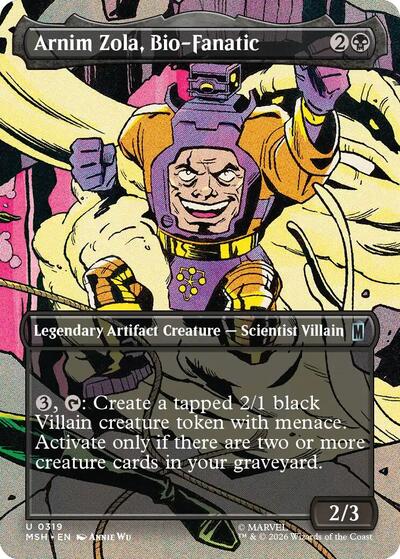 Arnim Zola, Bio-Fanatic (Borderless) (Marvel Super Heroes) Light Play