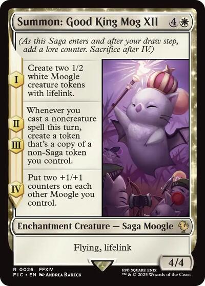 Summon: Good King Mog XII (Commander: FINAL FANTASY) Light Play