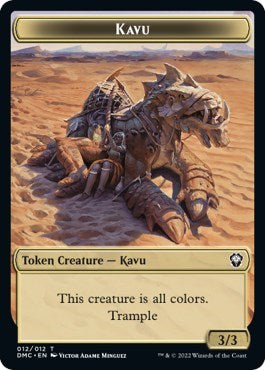 Kavu / Beast Double-sided Token (Dominaria United) Light Play