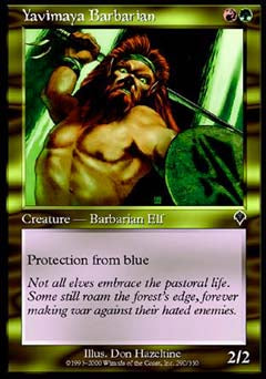 Yavimaya Barbarian (Invasion) Light Play