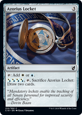 Azorius Locket (Commander 2019) Light Play