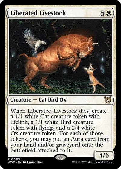 Liberated Livestock (Commander: Wilds of Eldraine) Light Play