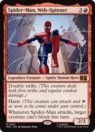 Spider-Man, Web-Spinner (Commander: Marvel Super Heroes) Light Play