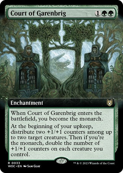 Court of Garenbrig (Extended Art) (Commander: Wilds of Eldraine) Light Play Foil