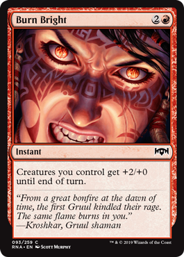 Burn Bright (Ravnica Allegiance) Light Play