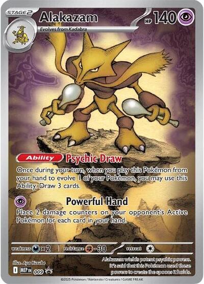 Alakazam - 009 (ME: Mega Evolution Promo) Light Play Holofoil