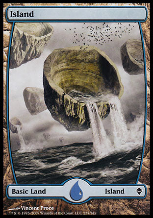 Island (237) (Zendikar) Light Play