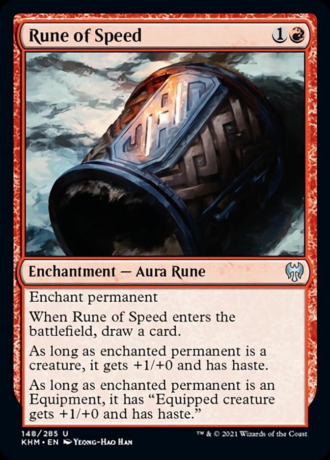 Rune of Speed (Kaldheim) Light Play Foil