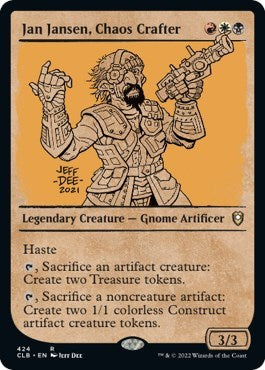 Jan Jansen, Chaos Crafter (Showcase) (Commander Legends: Battle for Baldur's Gate) Light Play
