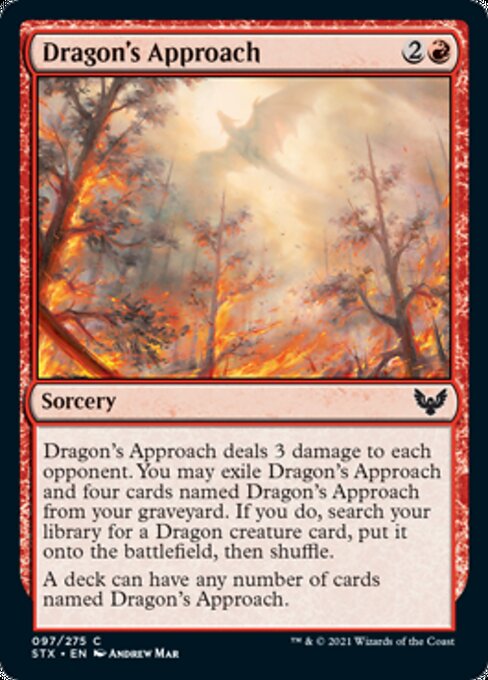 Dragon's Approach (Strixhaven) Light Play Foil