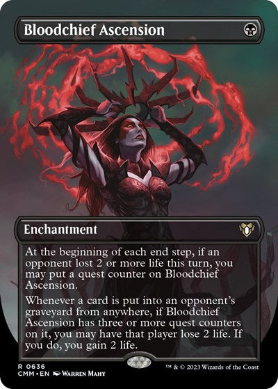 Bloodchief Ascension (Borderless) (Commander Masters) Near Mint Foil