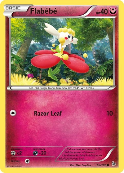 Flabebe (63) (XY - Flashfire) Medium Play