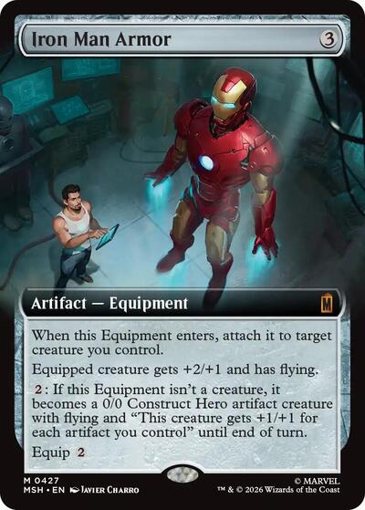 Iron Man Armor (Extended Art) (Marvel Super Heroes) Light Play Foil