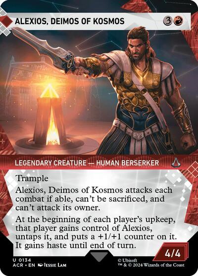 Alexios, Deimos of Kosmos (Showcase) (Universes Beyond: Assassin's Creed) Light Play Foil